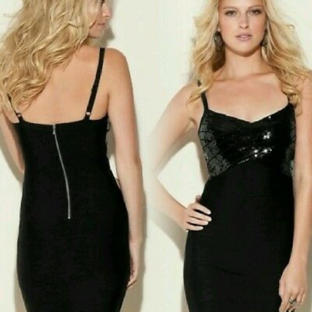 GUESS bandage sequin dress